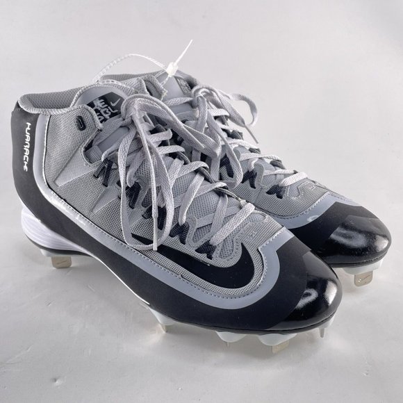 Nike Huarache 2k Filth Pro Metal Baseball Cleats Black Gray 807128-001 Size 7.5 - Picture 1 of 7